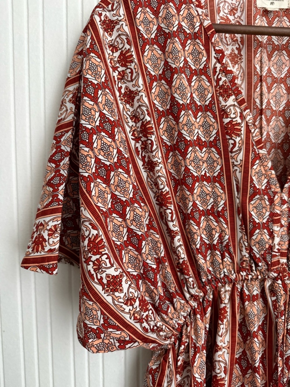 World Market Terra Cotta Boho Maxi Dress S/M - Picture 4 of 5